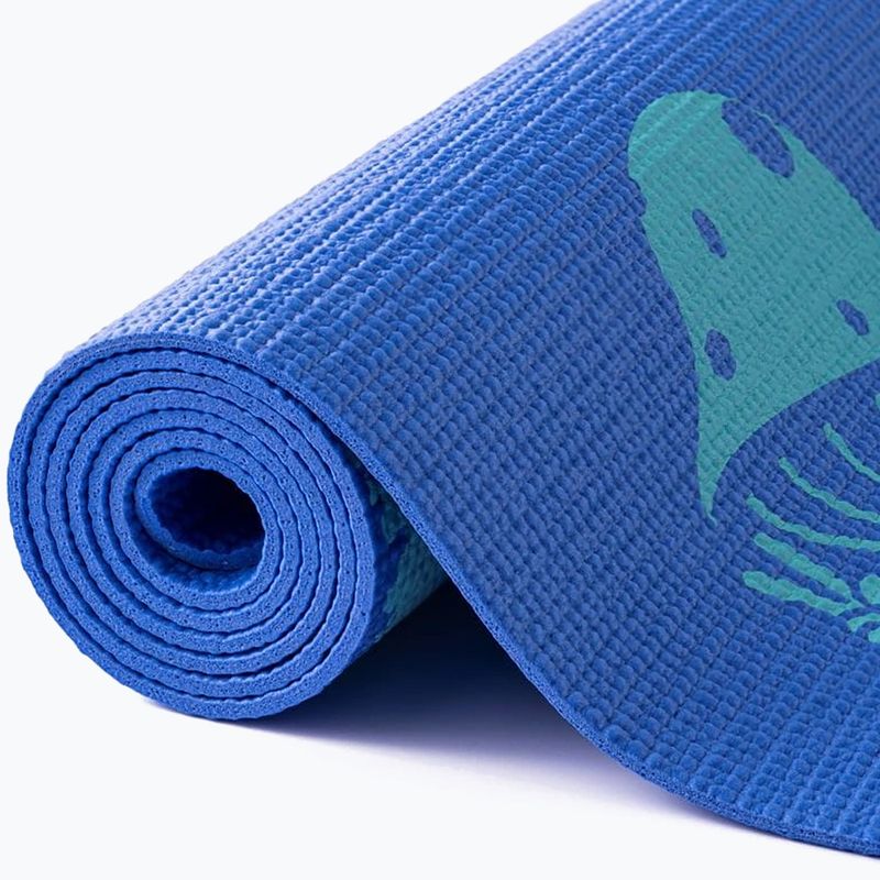 Children's yoga mat Myga Frenzy 3 mm blue 5