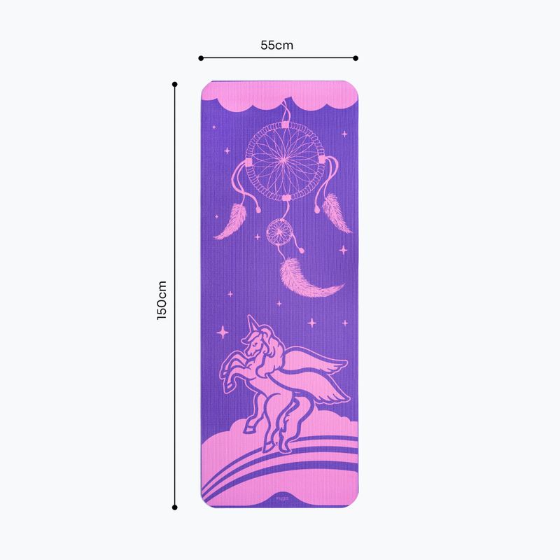 Yoga mat Myga Unicorn 3 mm purple 7