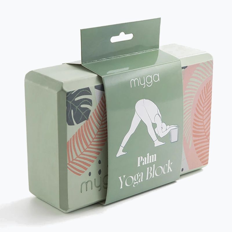 Yoga block Myga Foam Block green 2