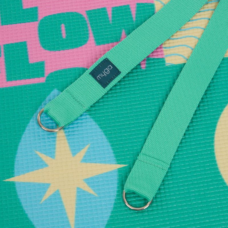 Yoga kit Myga Spirit Yoga Set mat + block + strap turquoise 8