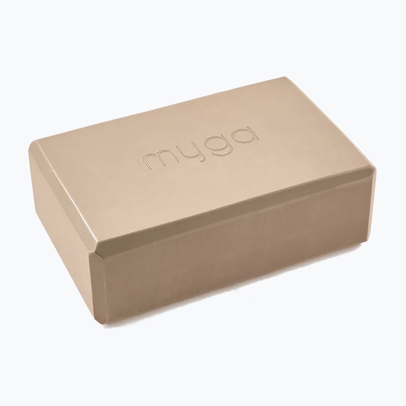 Yoga block Myga Foam Block 2 pcs. brown 2