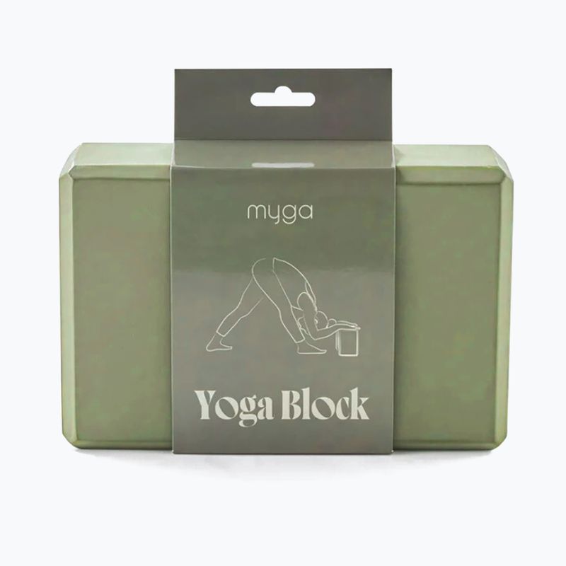 Yoga block Myga Foam Block green 3