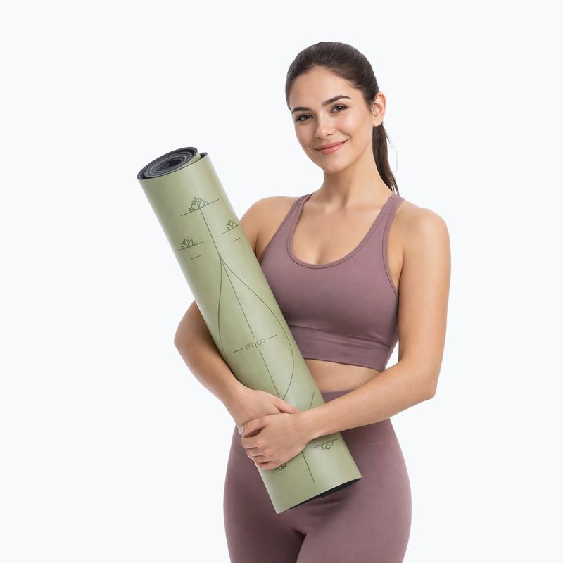 Yoga mat Myga Alignment XL 6 mm green 7