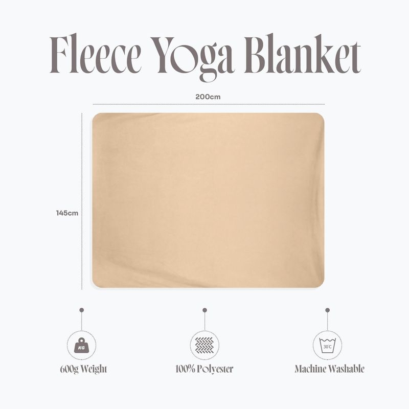 Yoga blanket Myga Fleece sand 10