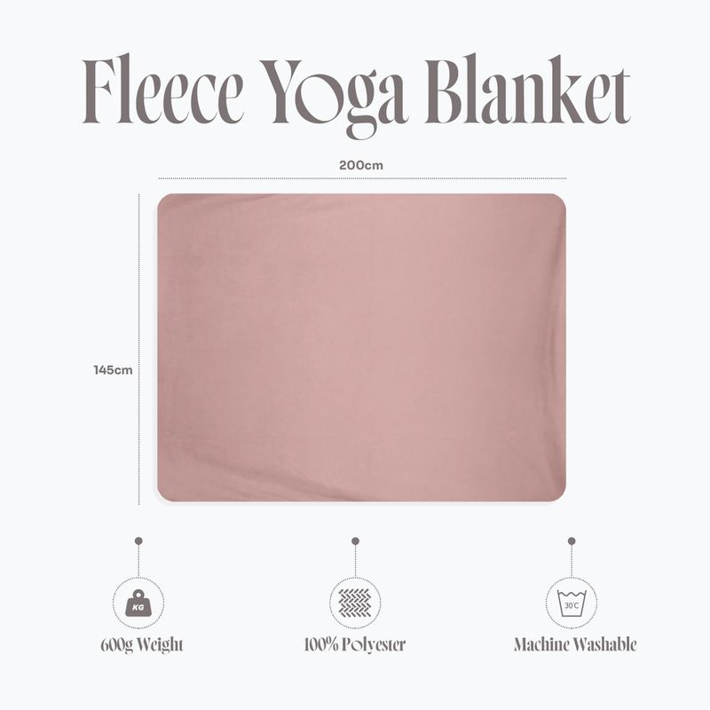 Yoga blanket Myga Fleece blush 10