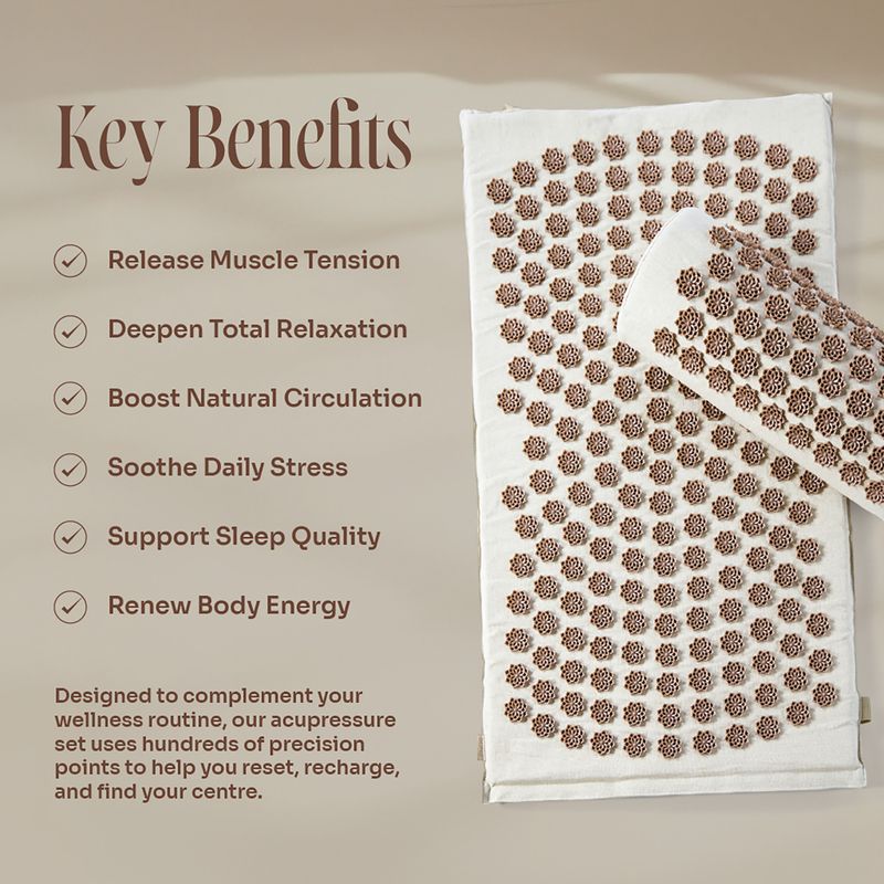 Acupressure mat Myga RY2687 beige 11