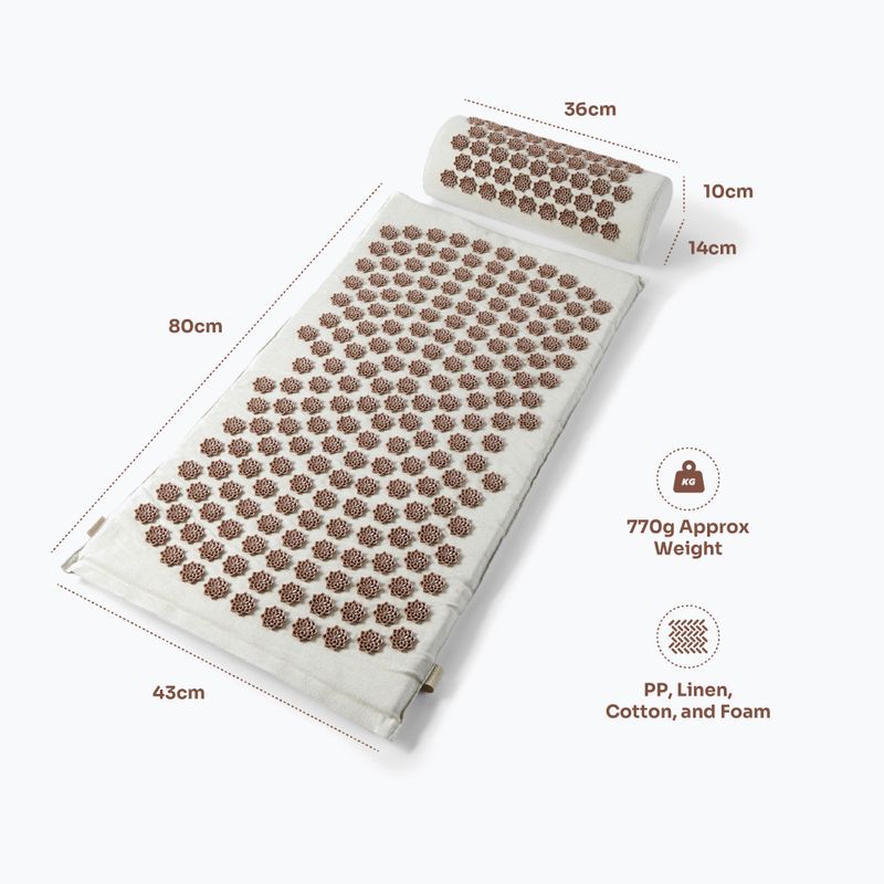 Acupressure mat Myga RY2687 beige 12