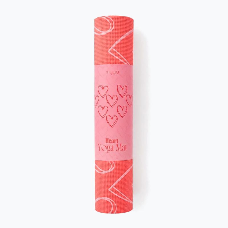 Yoga mat Myga Heart Limited Edition red 4