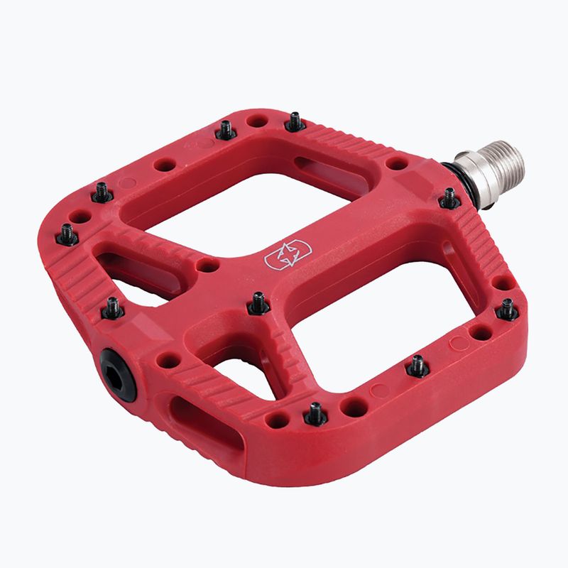 OXC Loam 20 Flat red bicycle pedals