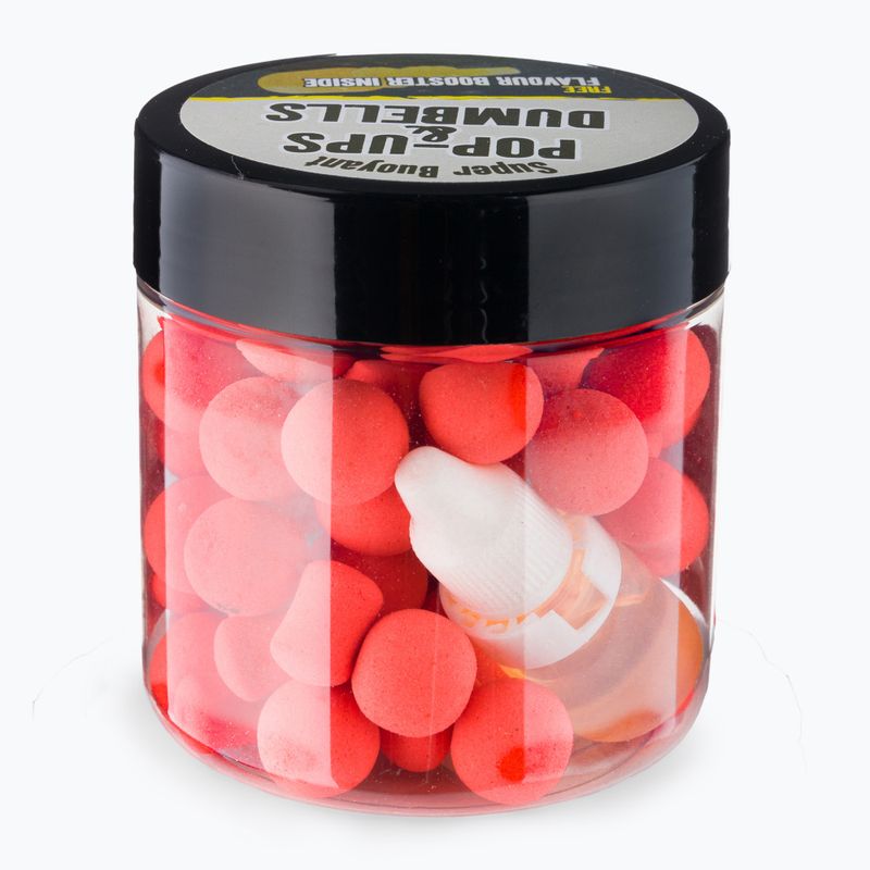 Dynamite Baits Robin Red Fluoro Pop Up 15mm pink carp float balls ADY040042 2
