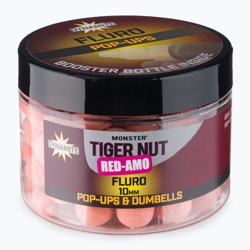 Dynamite Baits Red-Amo Fluoro Pop-Ups pink floating carp boilies