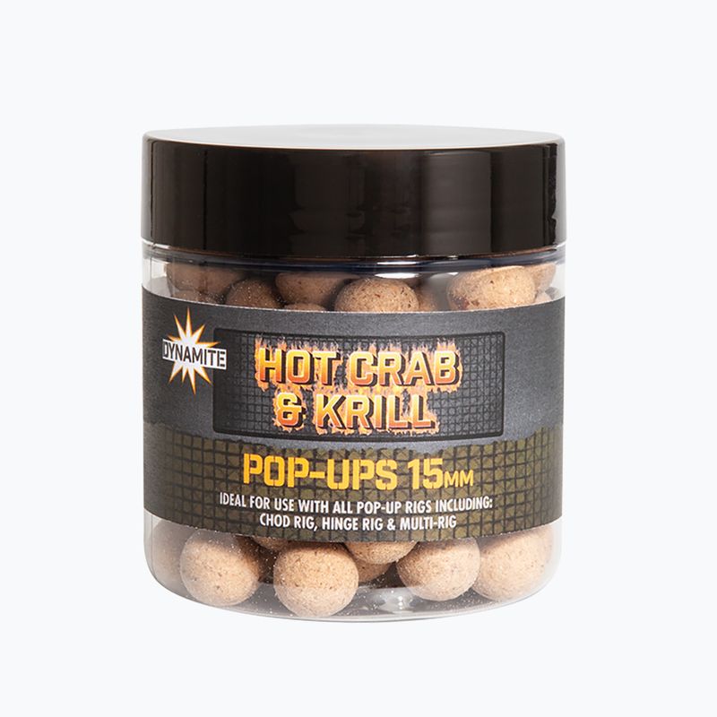 Dynamite Baits Hot Crab & Krill Food Bait Pop-Ups Protein Balls