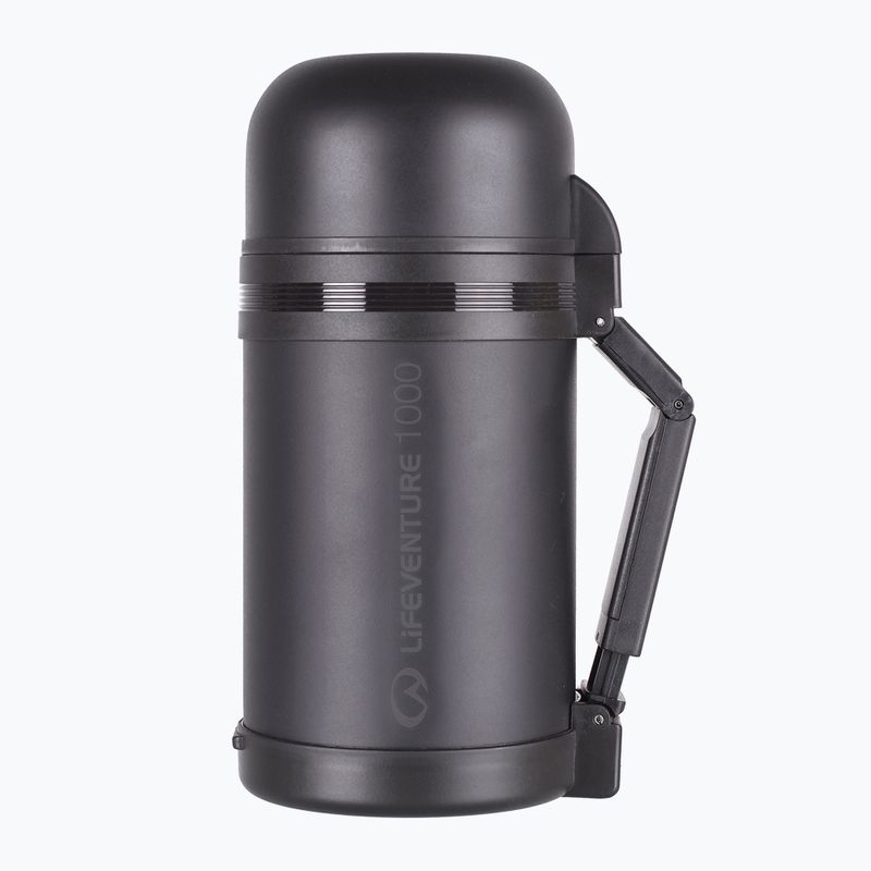 Lifeventure TiV Widemouth Vacuum Flask 1000 ml dark grey