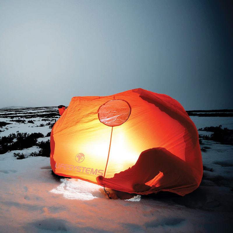 Lifesystems Survival Shelter 2 two-person emergency tent orange LM42311 3