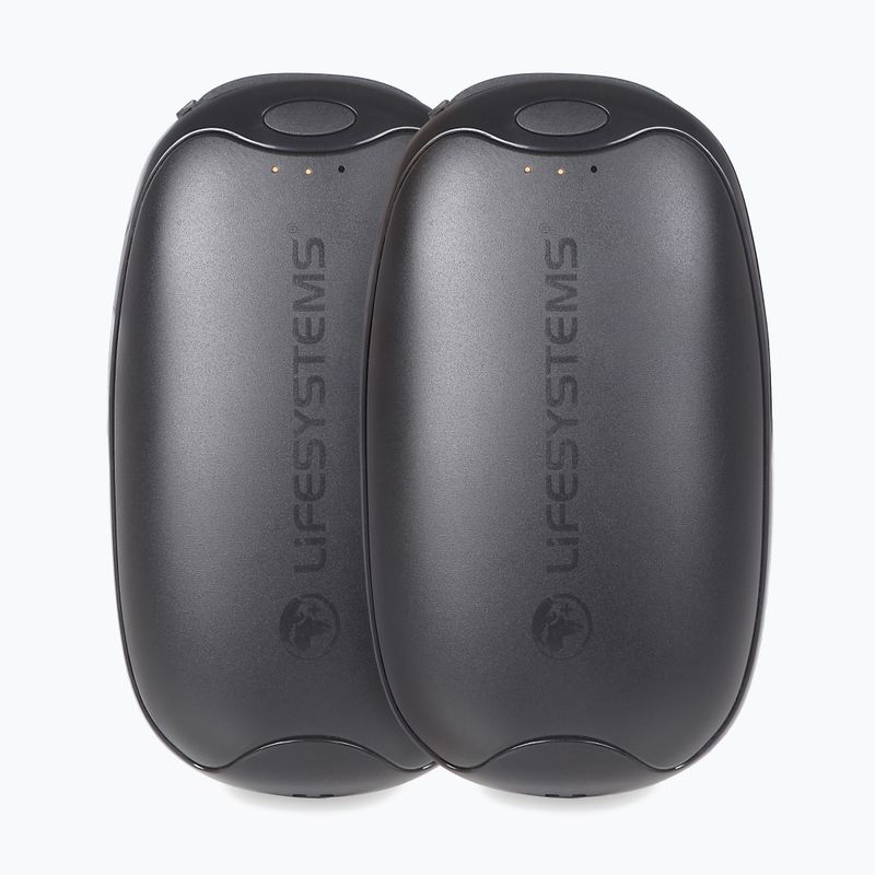 Lifesystems Rechargeable Dual Palm Handwarmer USB & USB C black