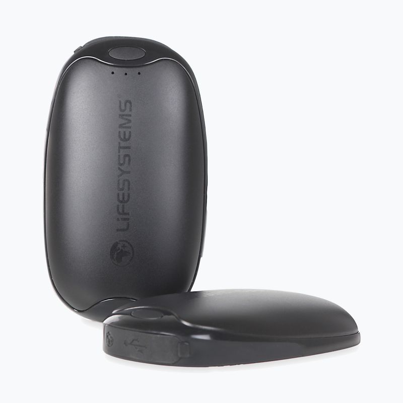 Lifesystems Rechargeable Dual Palm Handwarmer USB & USB C black 5