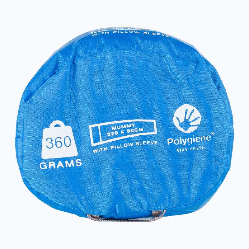 Lifeventure Cotton Sleeping Bag Liner Mummy blue 7
