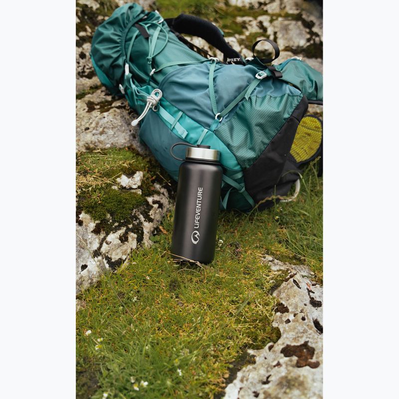 Lifeventure Stainless Steel Flask 1000 ml thermal bottle black 3