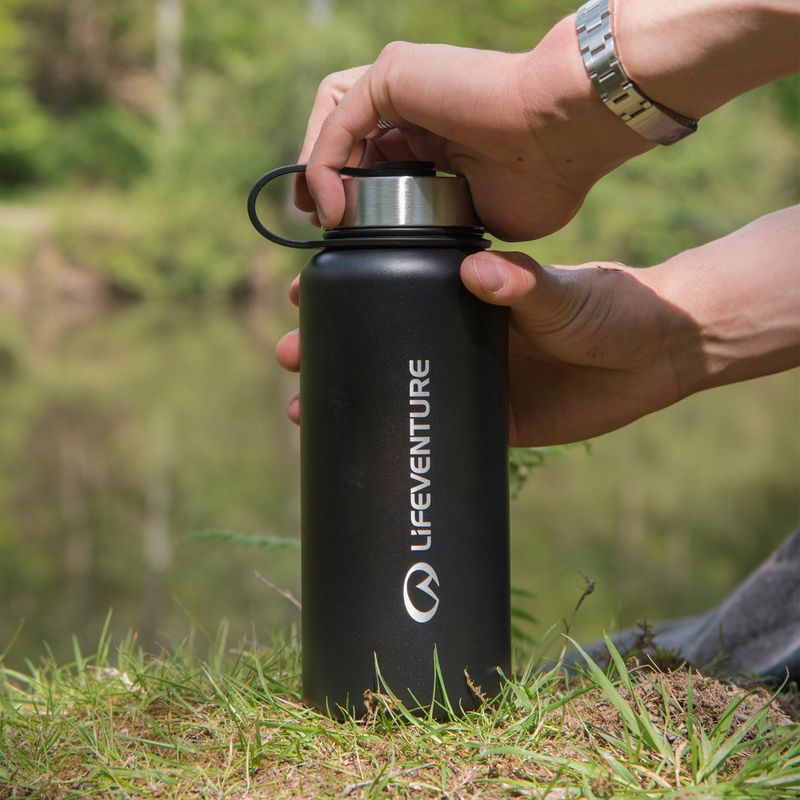 Lifeventure Stainless Steel Flask 1000 ml thermal bottle black 4