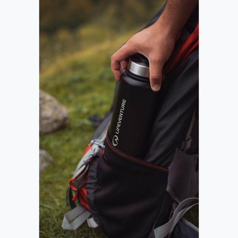 Lifeventure Stainless Steel Flask 1000 ml thermal bottle black 6