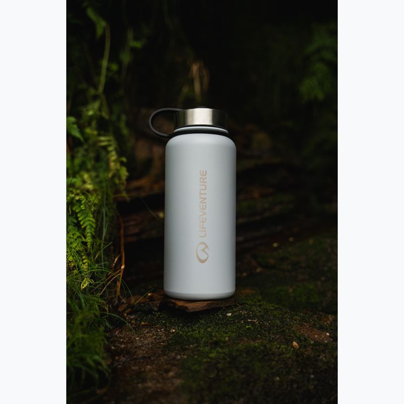 Lifeventure Stainless Steel Flask 1000 ml thermal bottle light grey 5