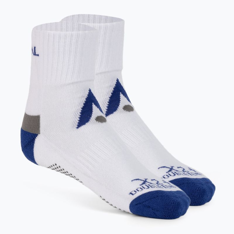 Karakal X2+ Ankle tennis socks white and navy blue KC532