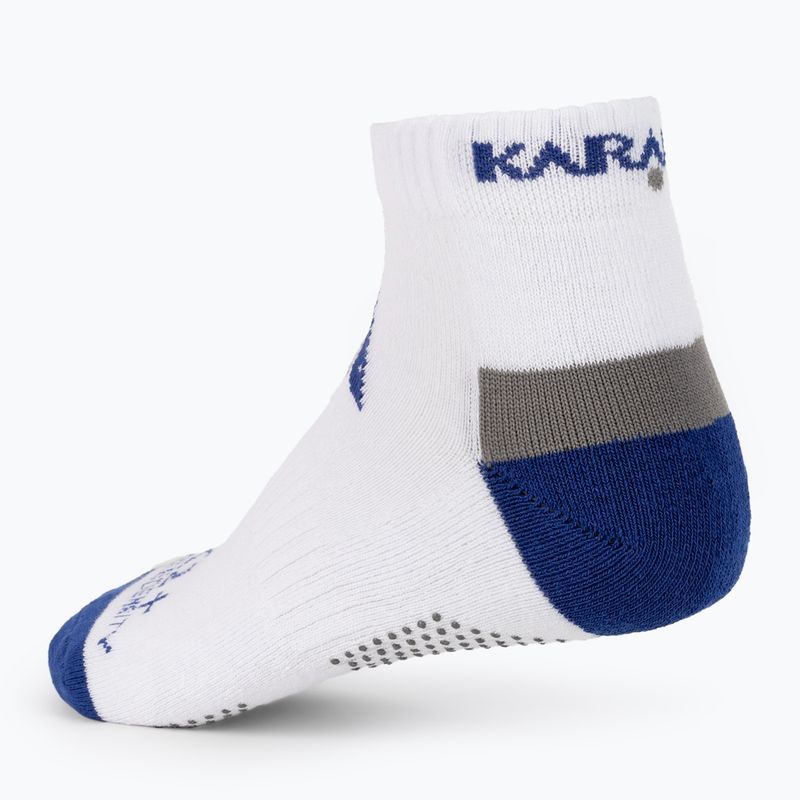 Karakal X2+ Trainer tennis socks white and navy blue KC533 2