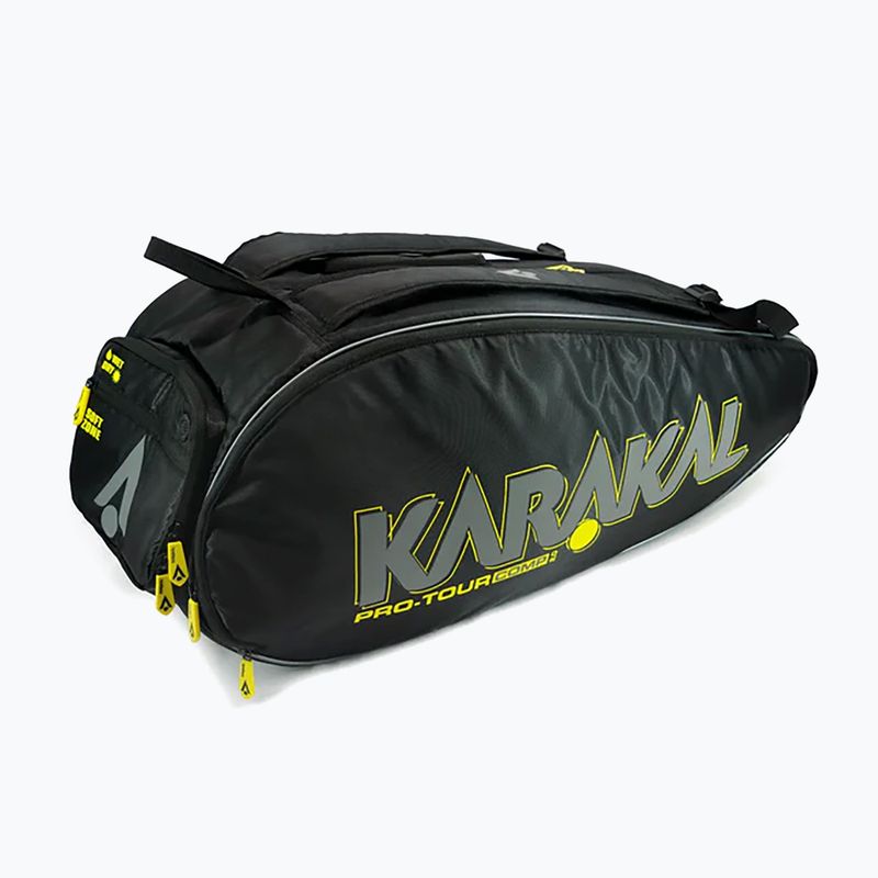 Squash bag Karakal Pro Tour Comp 2.0 black/yellow 2