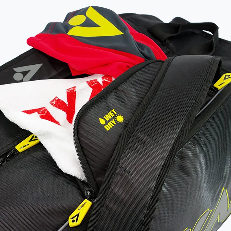 Squash bag Karakal Pro Tour Comp 2.0 black/yellow 7