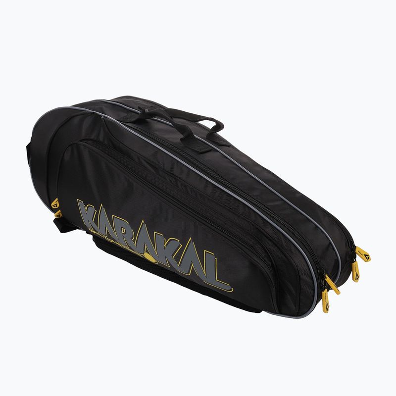 Squash bag Karakal Pro Tour Match 2.1 4R black / yellow 2