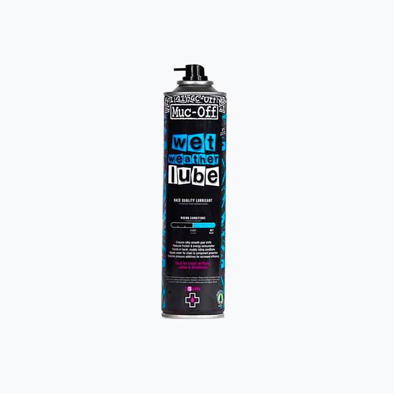 Muc-Off Wet Weather Lube Aerosol 400 ml chain lubricant 2