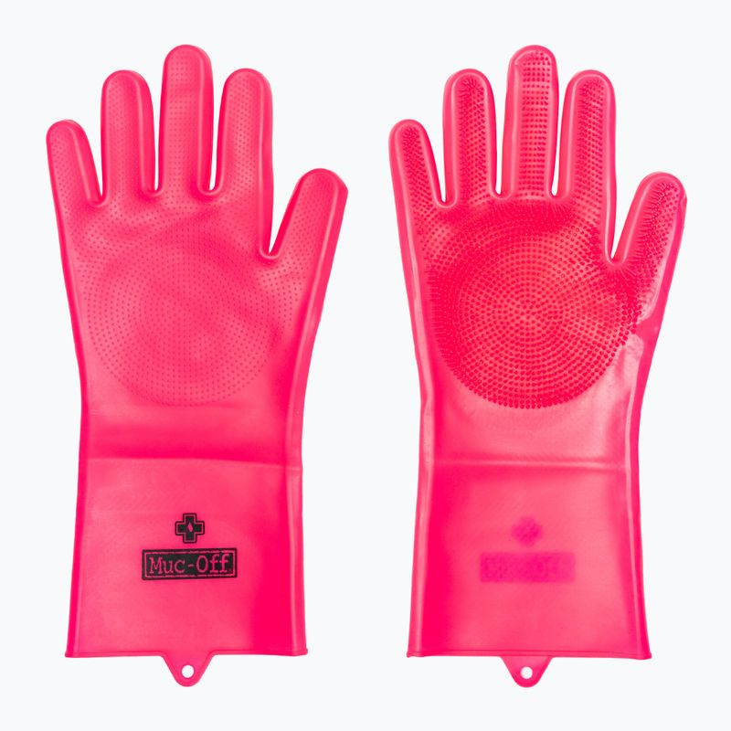 Muc-Off Deep Scrubber Gloves pink bike cleaning gloves