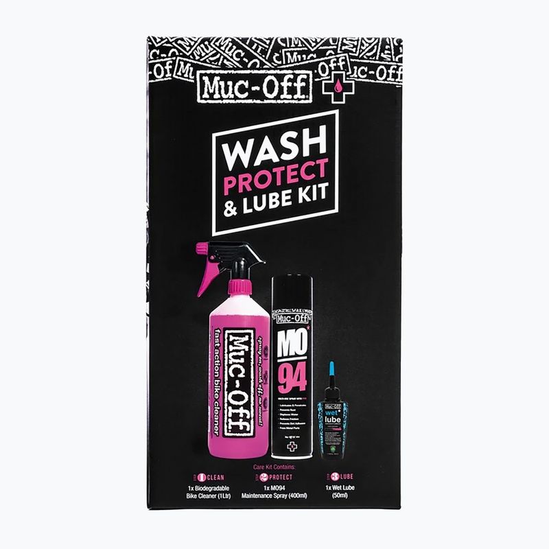 Muc-Off Clean, Protect and Lube Bike Care Kit (Wet Lube)