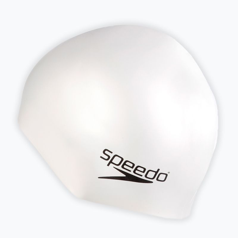 Speedo Plain Flat Silicone swimming cap white 8-709910010 3