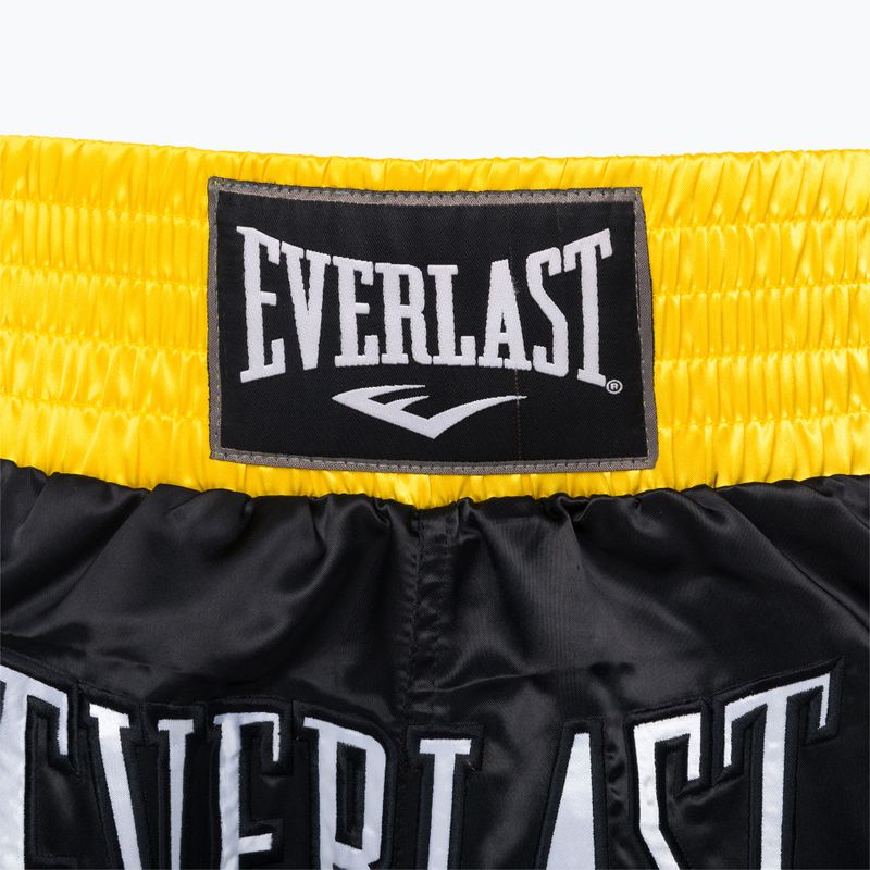 Everlast Muay Thai training shorts black and gold EM6 3