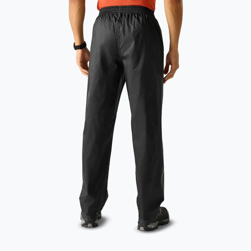 Men's trousers with membrane REGATTA Pack It Overtrousers black 3
