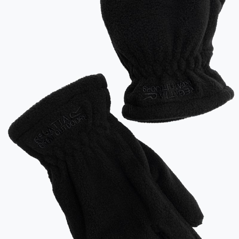 Children's gloves Regatta Taz II black 4