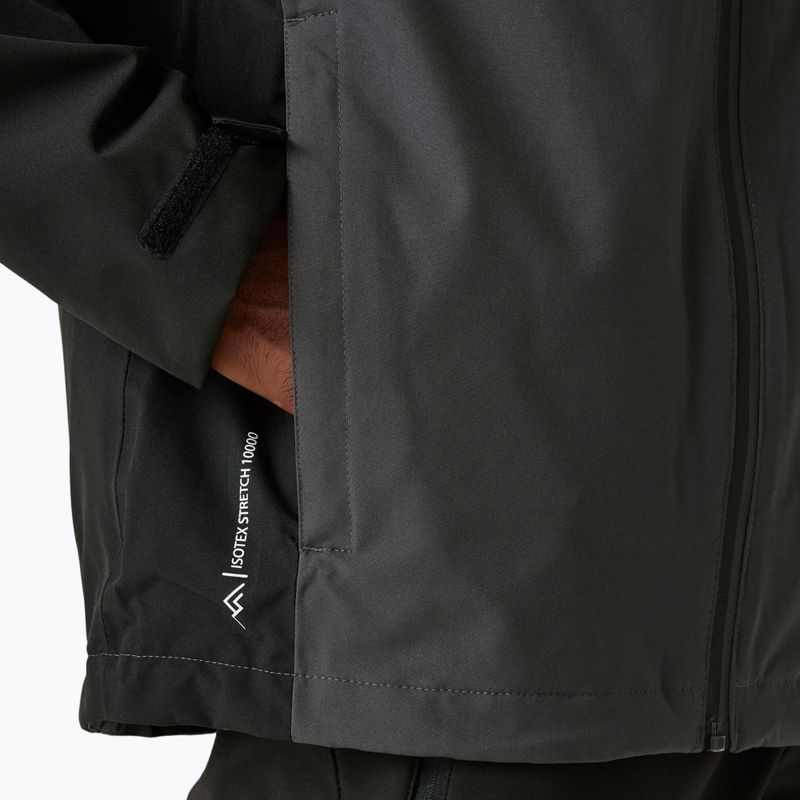 Men's REGATTA Birchdale ash/black rain jacket 8