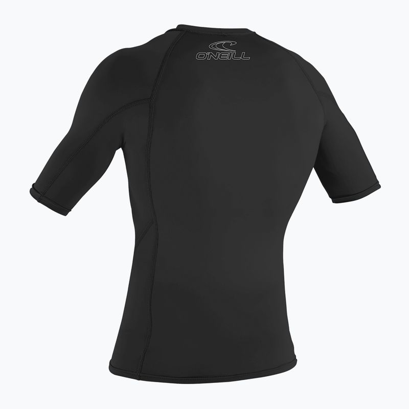 Men's O'Neill Basic Skins Rash Guard swim shirt black 2