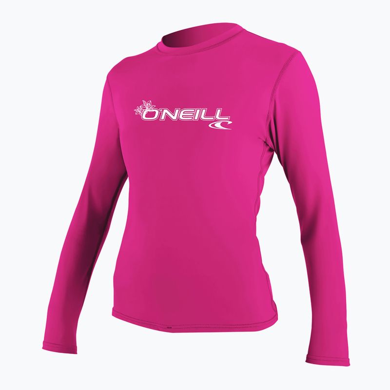 Women's swimming longsleeve O'Neill Basic Skins Sun Shirt fox pink