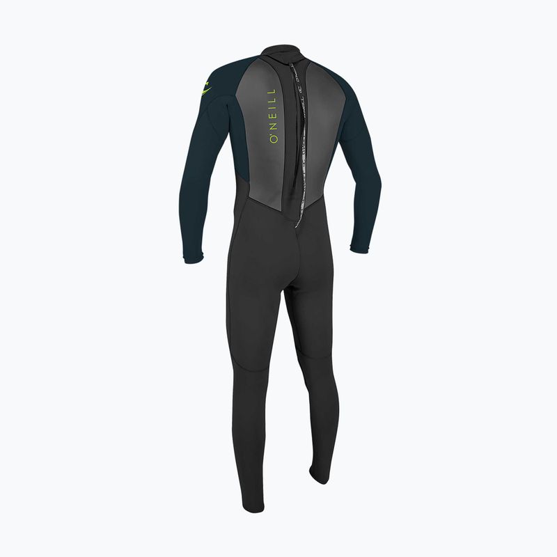 Children's wetsuit O'Neill Youth Reactor-2 3/2 mm Back Zip Full black/slate 2