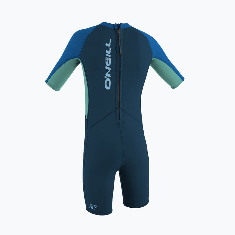 O'Neill Toddler Reactor-2 2 mm Back Zip slate/ligh aqua/ocean children's swimming foam 2