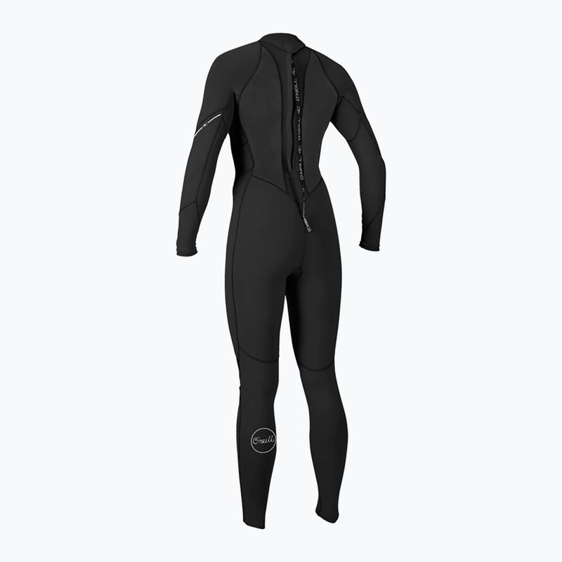 Women's swimming wetsuit O'Neill Bahia 3/2 Back Zip Full black/black/black 2