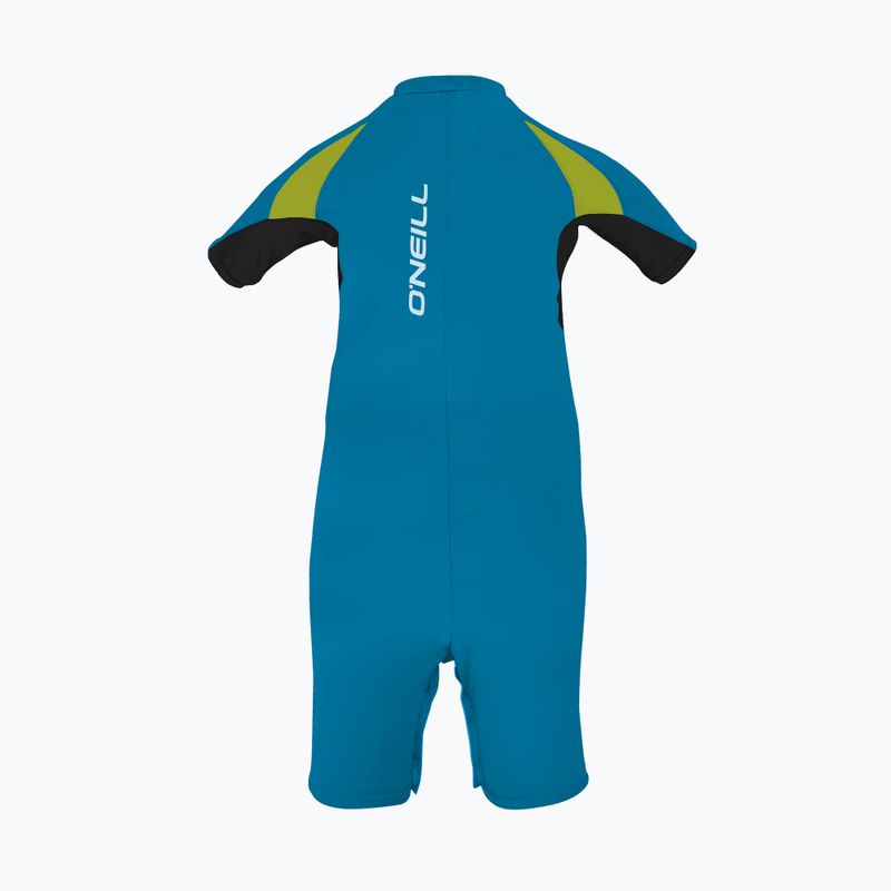 Children's UPF 50+ suit O'Neill Infant O'Zone UV Spring sky / black / lime 2