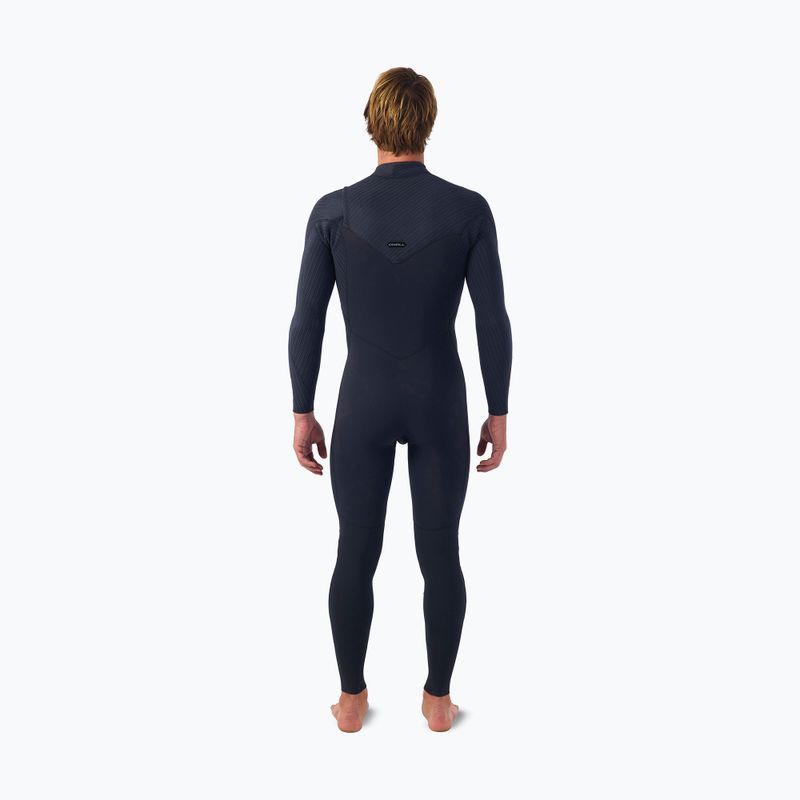 Men's swimming wetsuit O'Neill Hyperfreak 5/4+ mm Chest Zip Full black/black 2