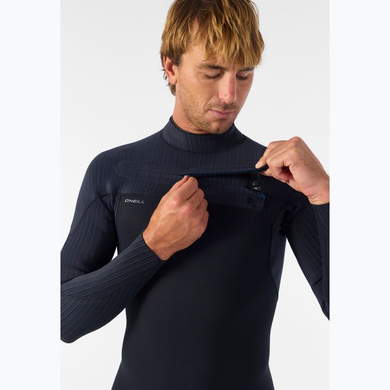 Men's swimming wetsuit O'Neill Hyperfreak 5/4+ mm Chest Zip Full black/black 6