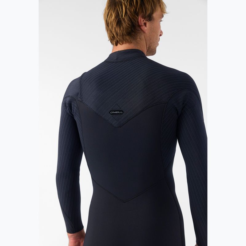 Men's swimming wetsuit O'Neill Hyperfreak 5/4+ mm Chest Zip Full black/black 7