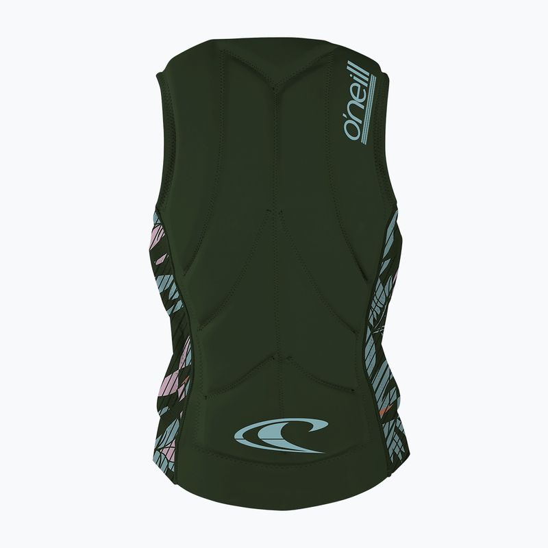 Women's O'Neill Slasher Comp darkolive/baylen protective vest 2