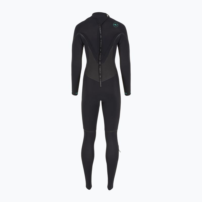 Women's O'Neill Psycho Tech 5/4+ Back Zip Full Black Neoprene Foam 3