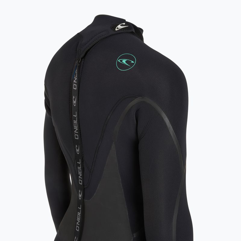 Women's O'Neill Psycho Tech 5/4+ Back Zip Full Black Neoprene Foam 6